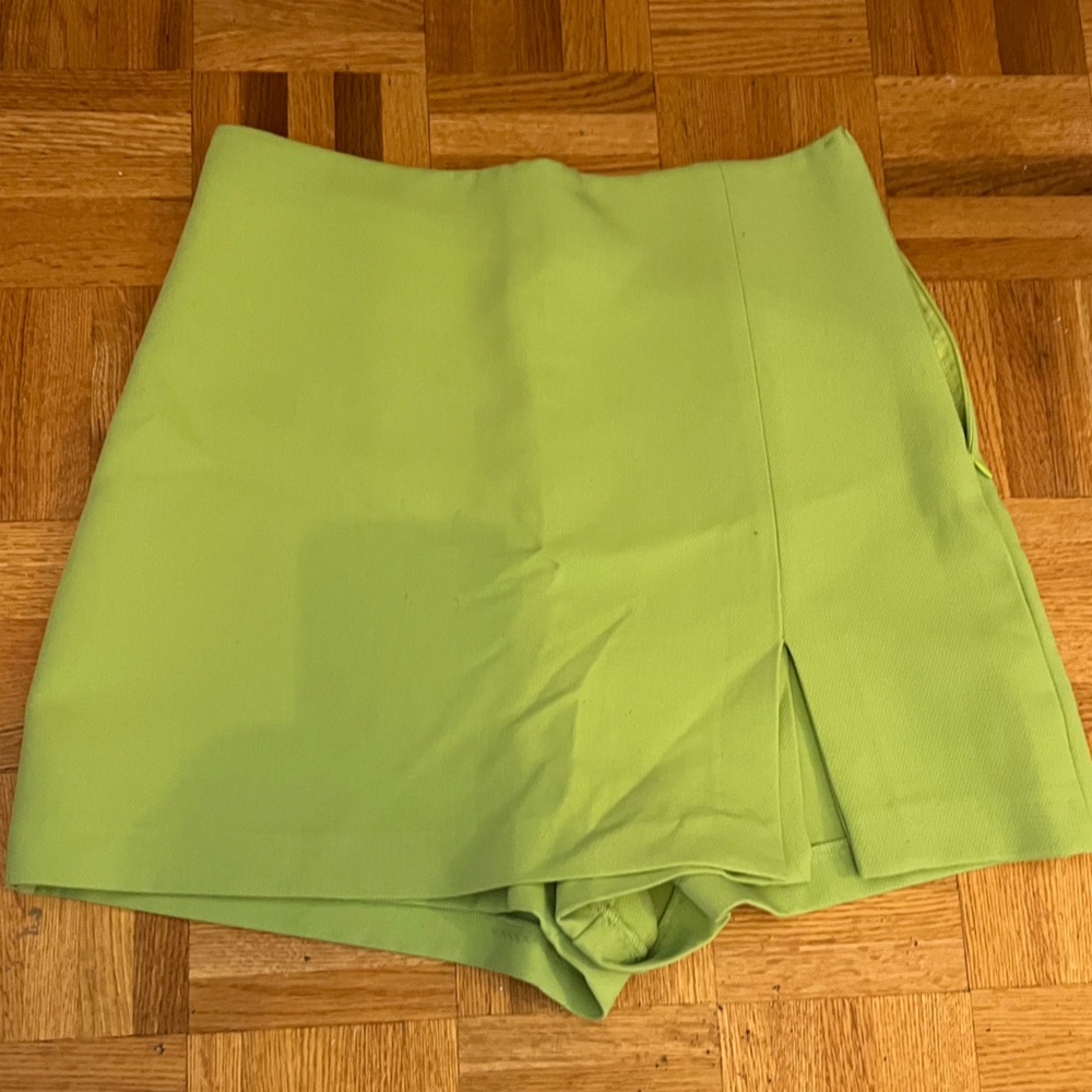 Lime green skort